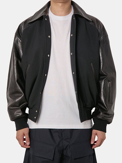 JIL SANDER 革ブルゾン ジル サンダー - JIL SANDER | BLOUSON 93 W LEATHER-Black-48の