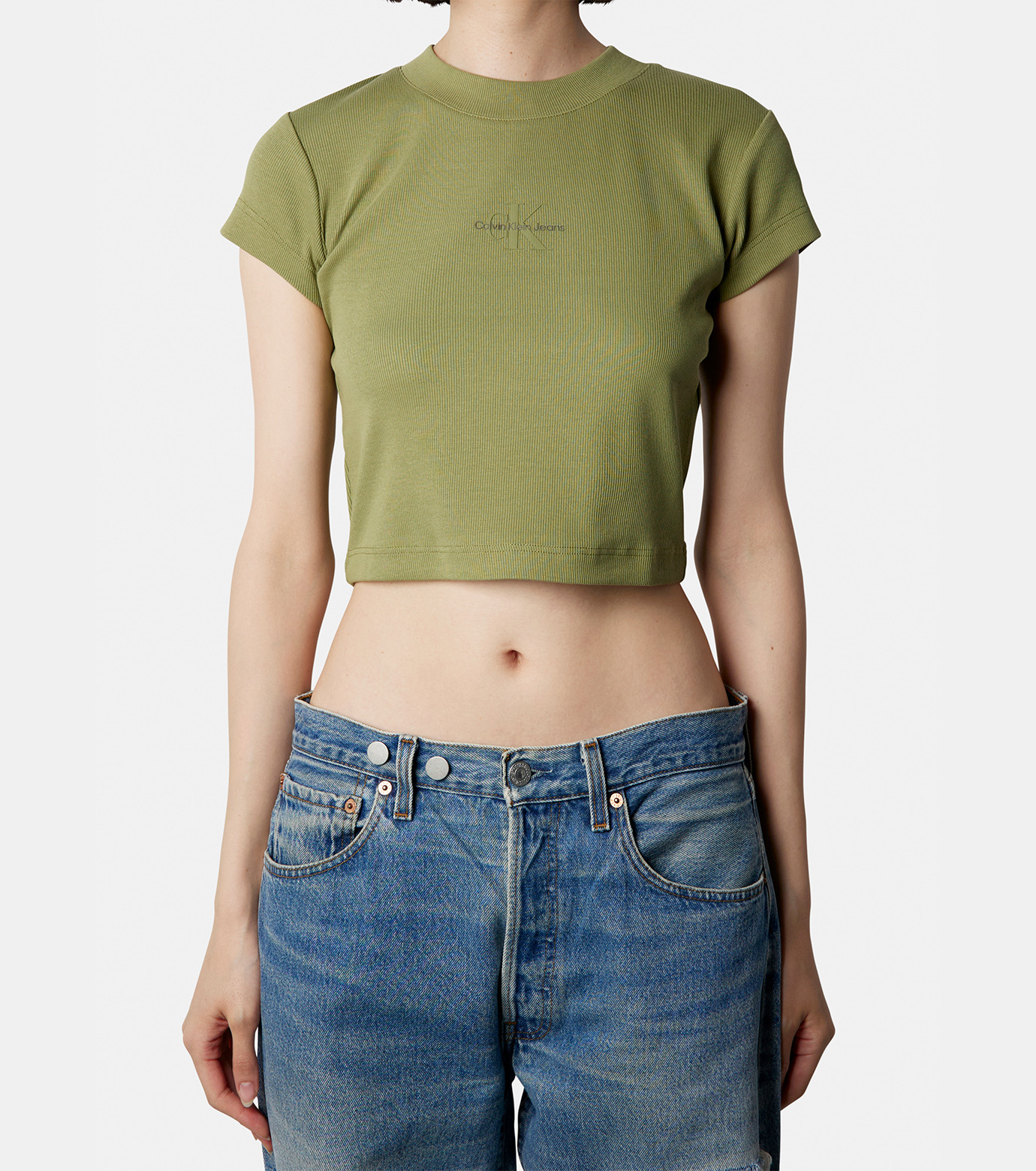 Calvin Klein Jeans A-Is Monogram BabyTee
