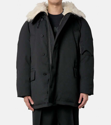 ジャケット・アウター slowandsure Plage 733927G8 Fay Wax coated country style long jacket - Men