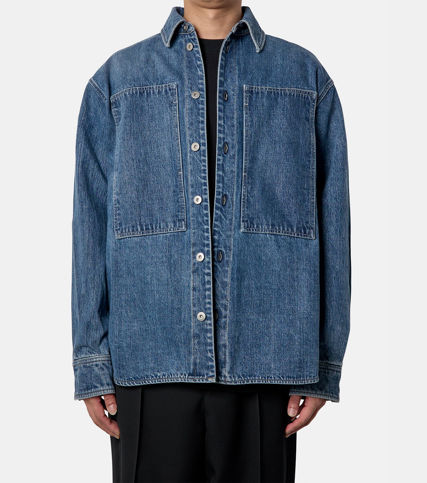 ジル サンダー - JIL SANDER | JS+DENIM SHIRT13-Blue-Mの通販