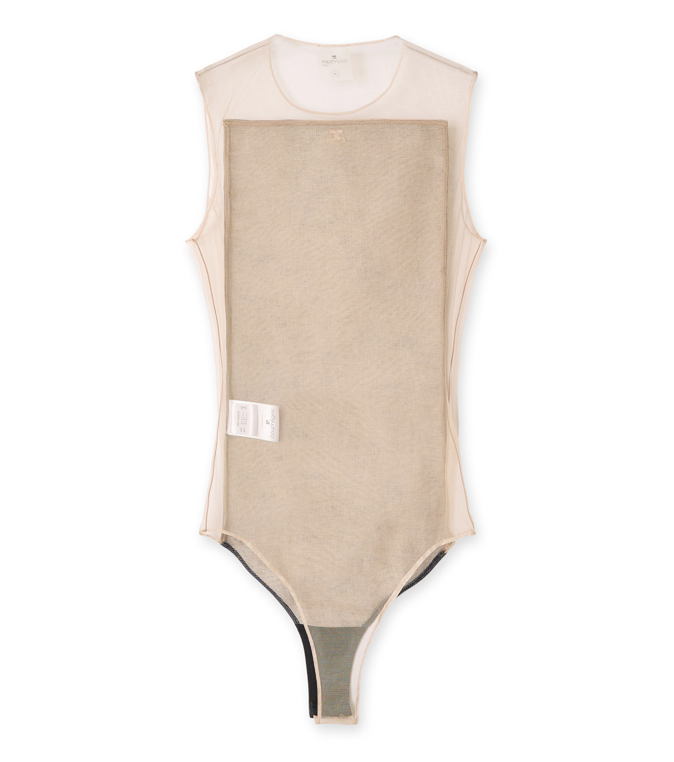 COURREGES Frame Illusion キャディ メッシュ ボディスーツ クレージュ - courrèges | Frame Illusion Bodysuit-Indigo-Sの