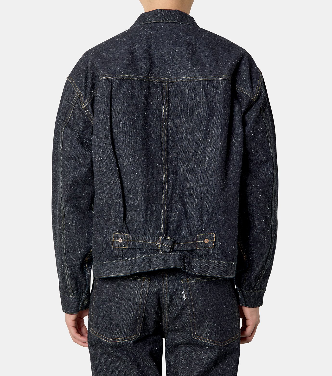 023 LV T-BACK DENIM JACKET BLEACH ONE-WASHED – New Manual