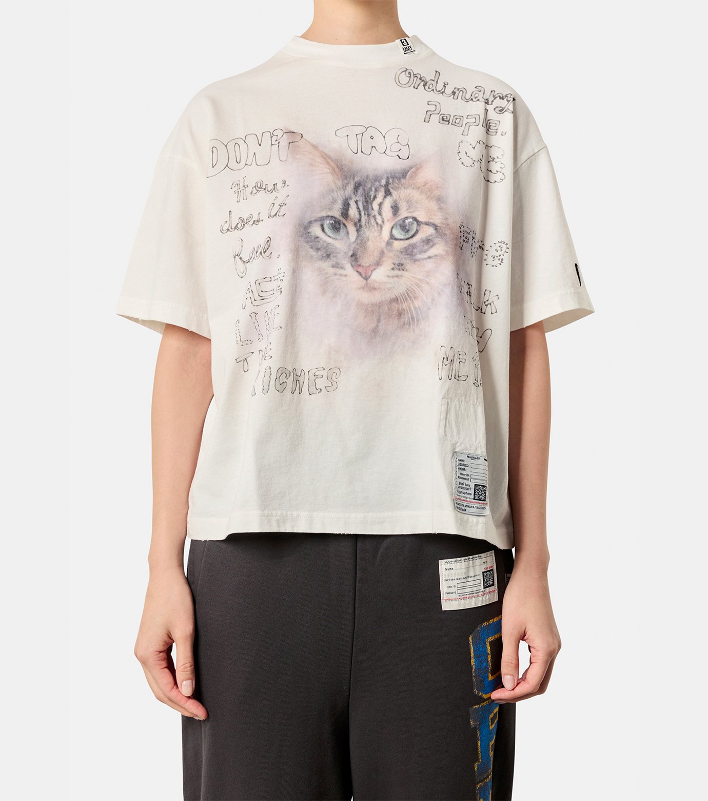 Maison MIHARA YASUHIRO Tシャツ 猫デザイン リメイク品 【公式通販】