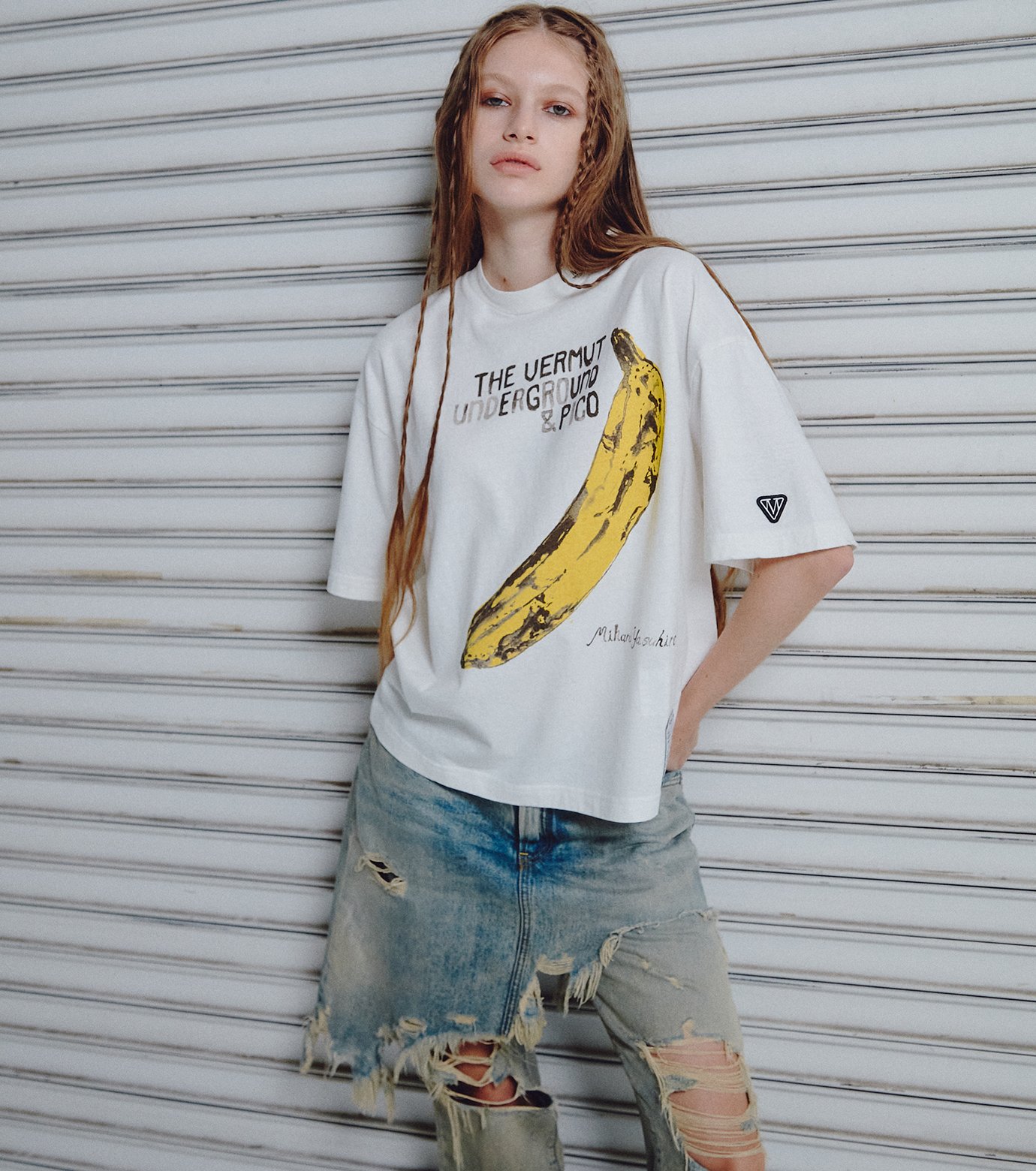 メゾン ミハラヤスヒロ Tシャツドッキングワンピース ロング 38サイズ メゾン ミハラヤスヒロ Tシャツドッキングワンピース ロング 38サイズ