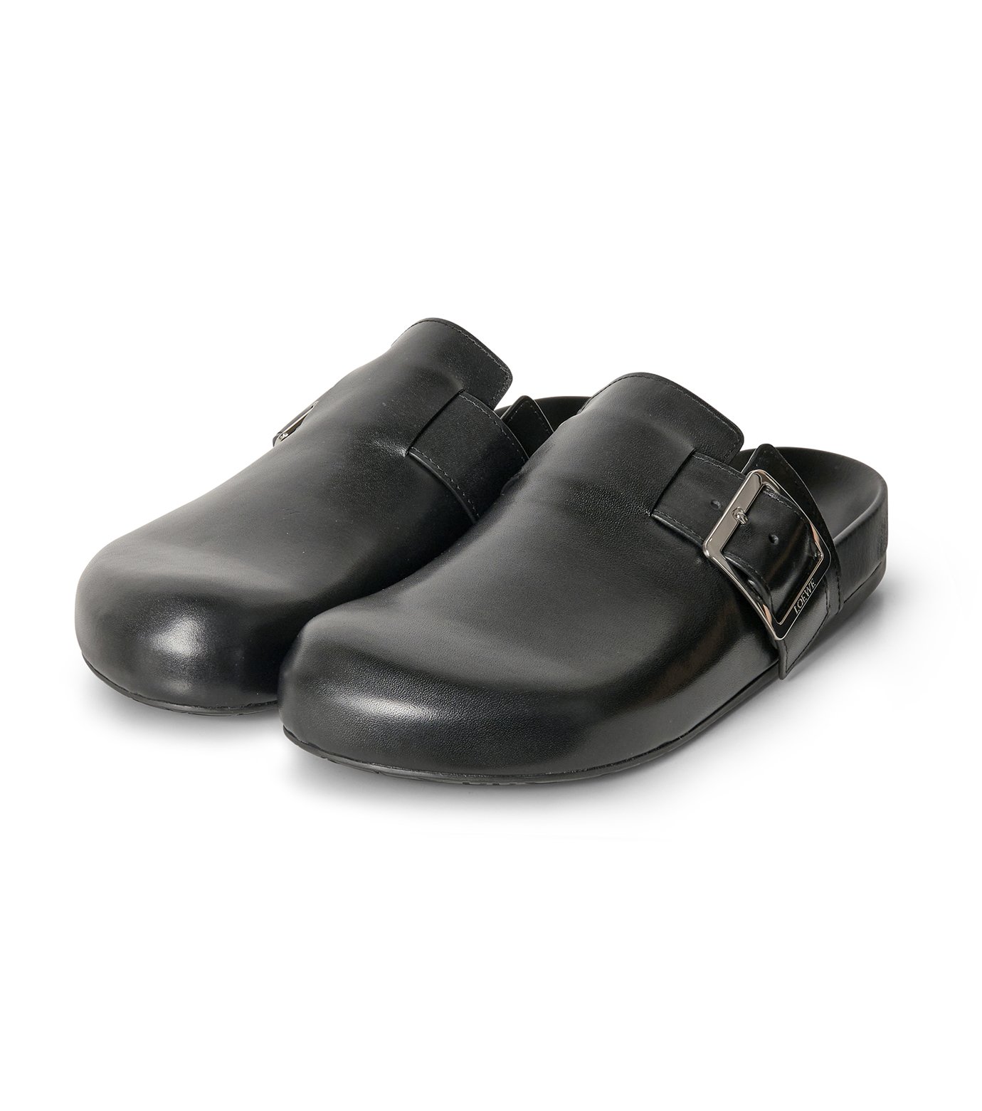 LOEWE☆Easeクロッグサンダル LOEWE Ease Buckle クロッグサンダル | ブラック | FARFETCH JP