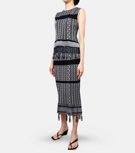 マメ クロゴウチ Mame Kurogouchi Knit Sleeveless Top Navy 1の通販 Restir リステア