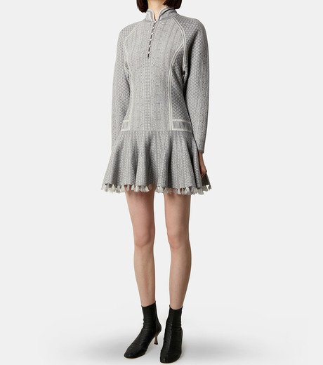 未使用 マメ　クロゴウチのトップス Katachi” Motif Knited Top MM25FW