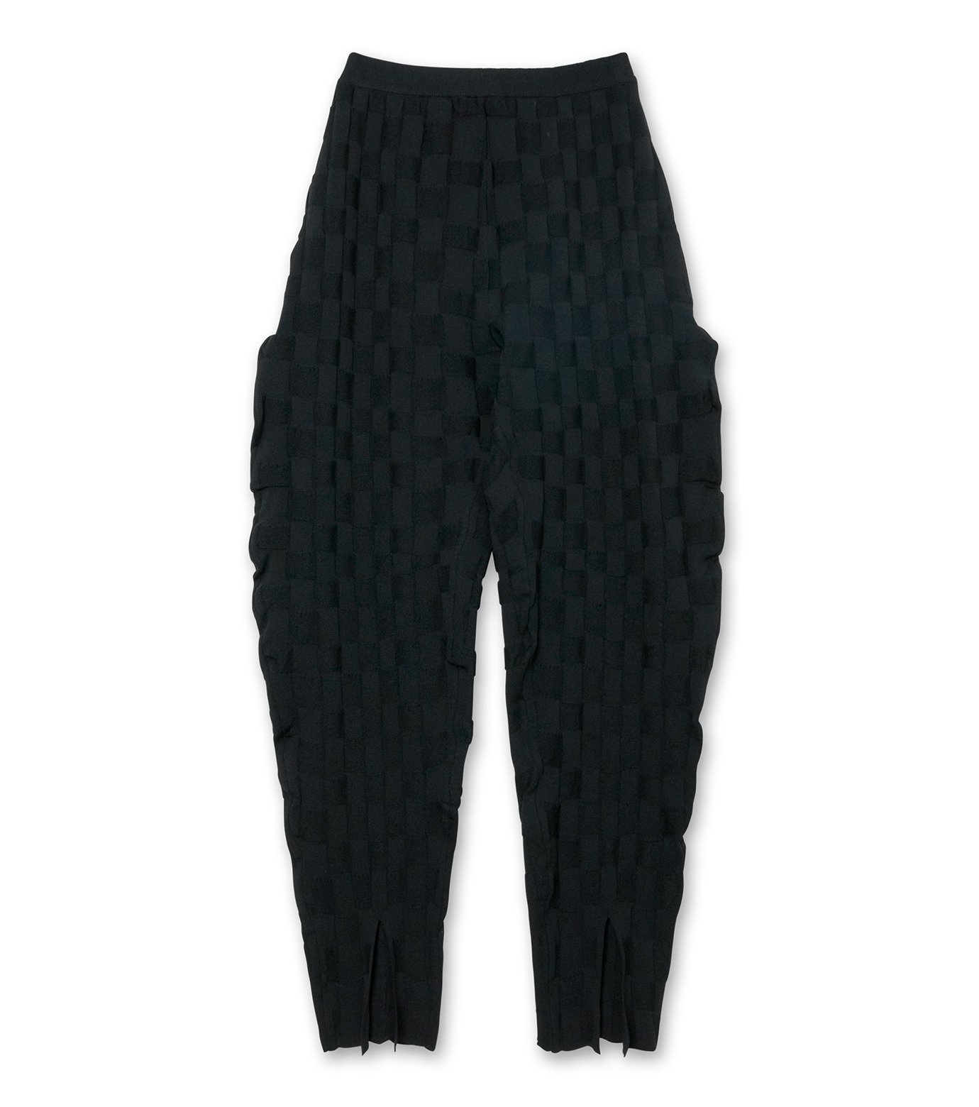 まめごん Random Ribbed Cotton Cropped Top