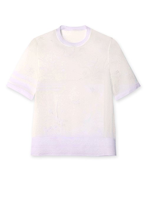 マメ クロゴウチ - Mame Kurogouchi | Sheer SS Knit | RESTIR