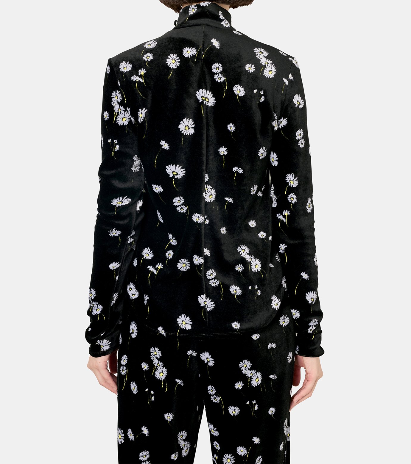 マメ クロゴウチ - Mame Kurogouchi | Velour Jersey Floral High