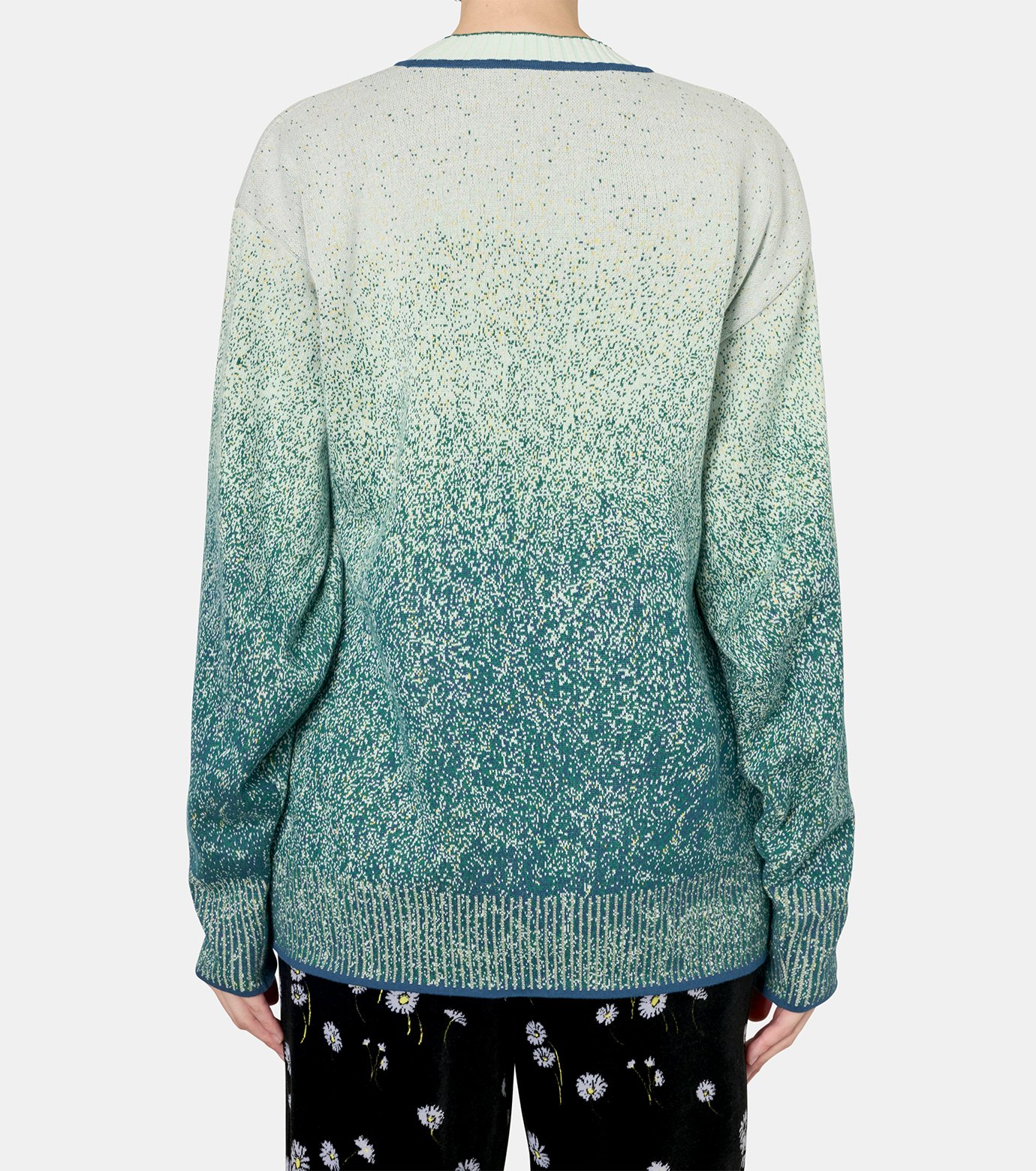マメ クロゴウチ - Mame Kurogouchi | Floral Jqd Graphic Knit