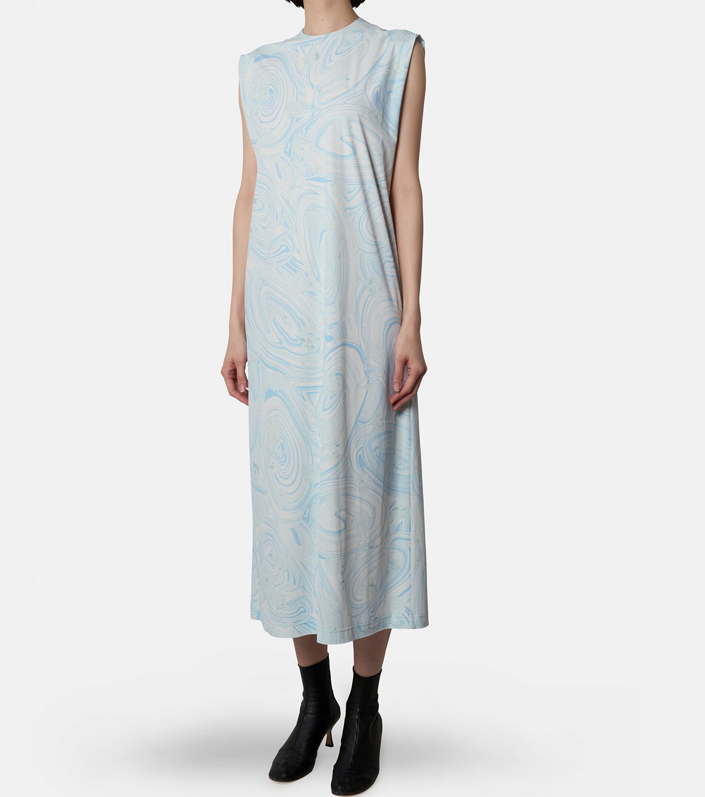 マメ クロゴウチ - Mame Kurogouchi | Marble Jersey Dress-Light