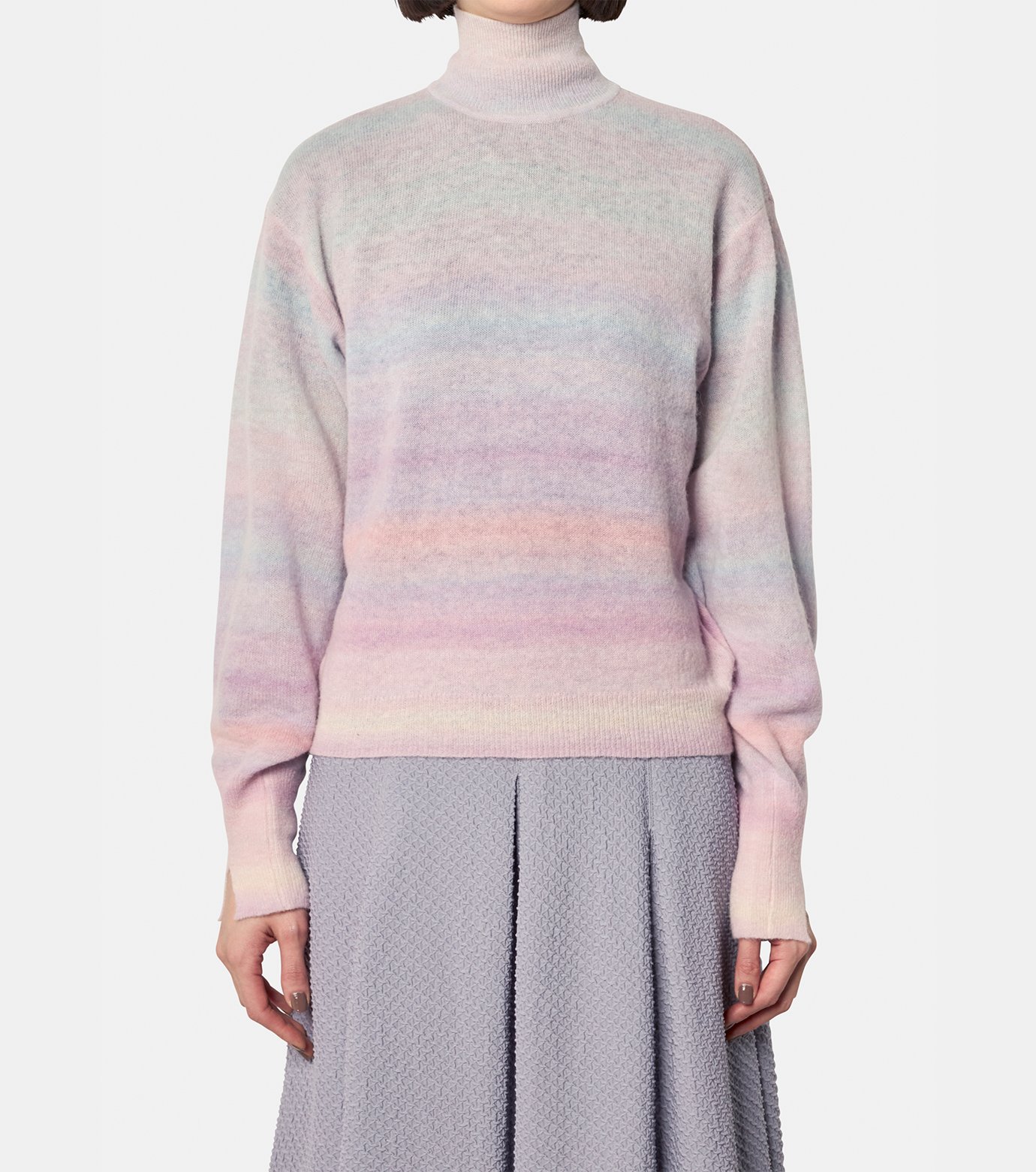 マメ クロゴウチ - Mame Kurogouchi | Degrade Pullover-Pink-1の通販