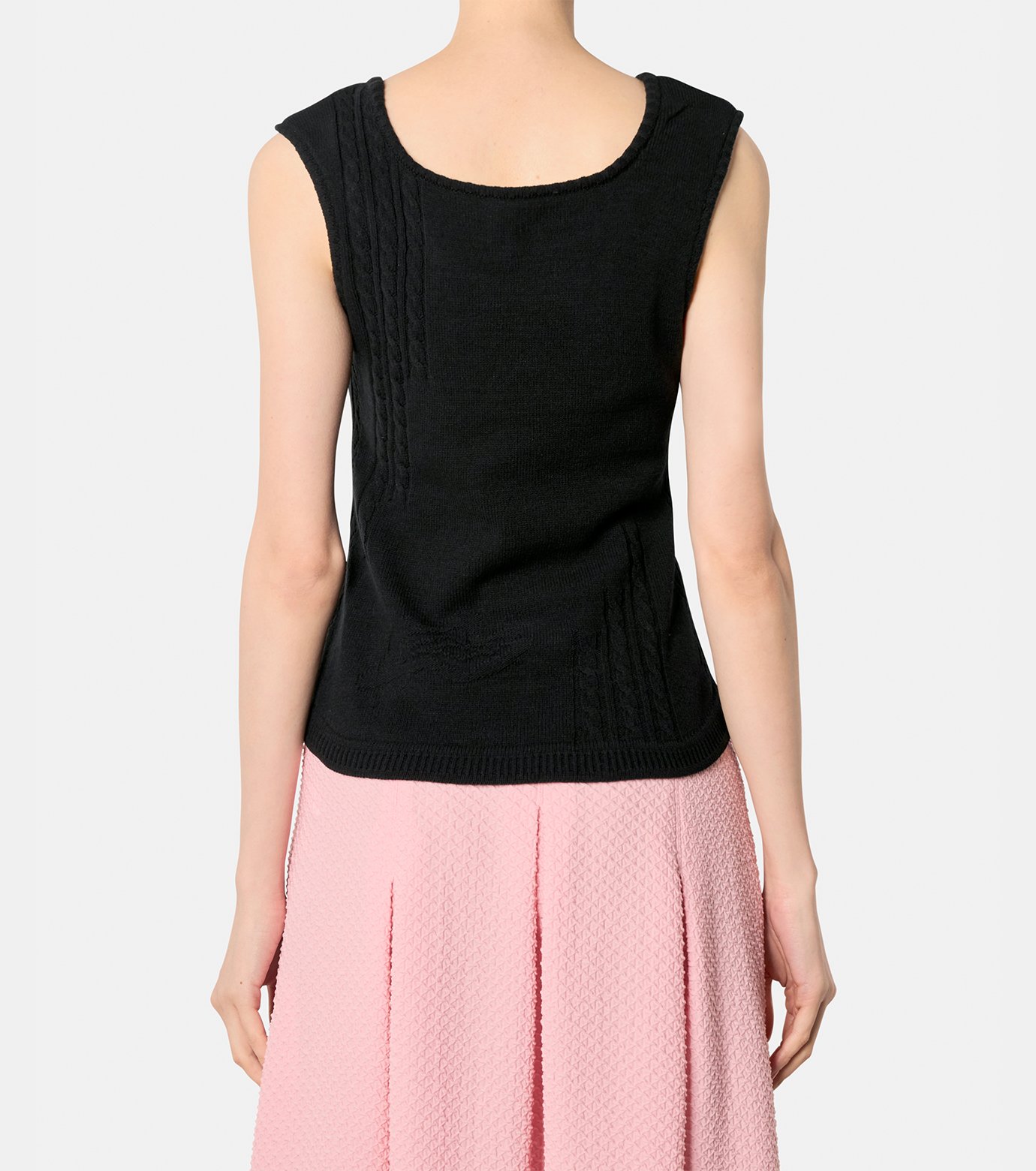 その他 mame マメ クロゴウチ - Mame Kurogouchi | Knit Tank w/Emb-Black-1の通販