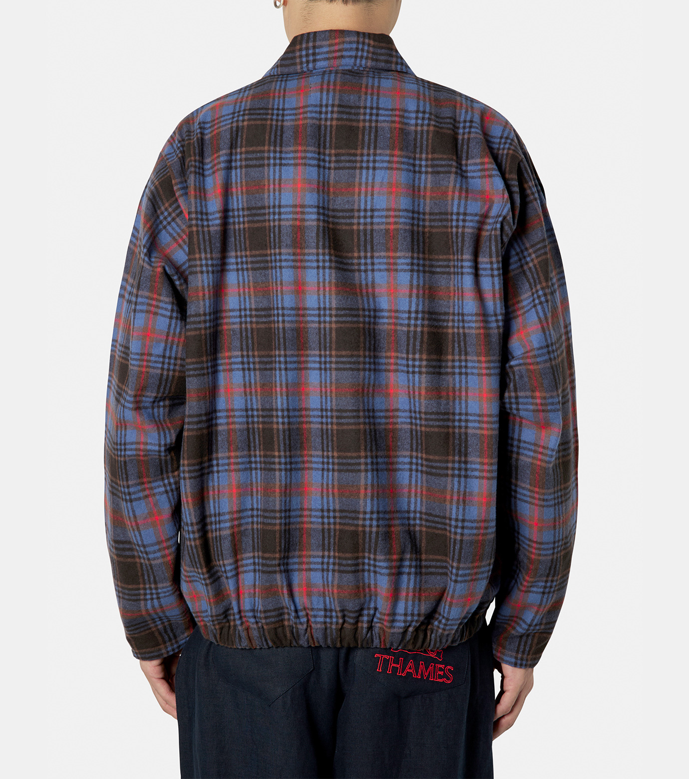 テムズ MMXX. - THAMES MMXX. | TARTAN DRILL TOP-Red-XLの通販