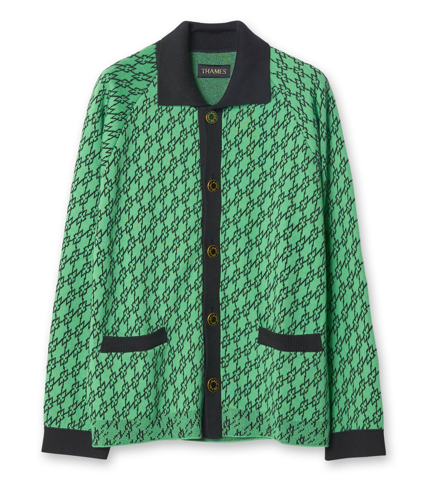 THAMES MMXX.《長袖ニット》 テムズ MMXX. - THAMES MMXX. | LE CONQ KNIT-Green-Lの通販