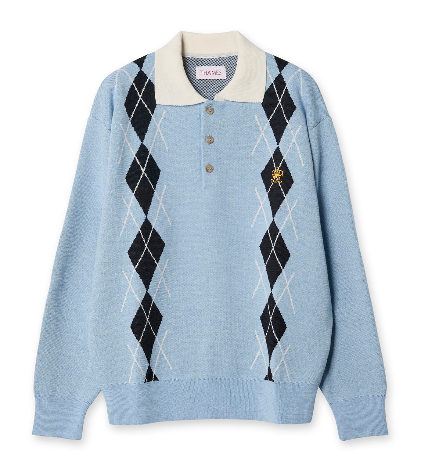 M*u様 THAMES MMXX. ネイビーポロシャツ テムズ MMXX. - THAMES MMXX. | YETA NUVA POLO-Blue-Mの通販 | RESTIR