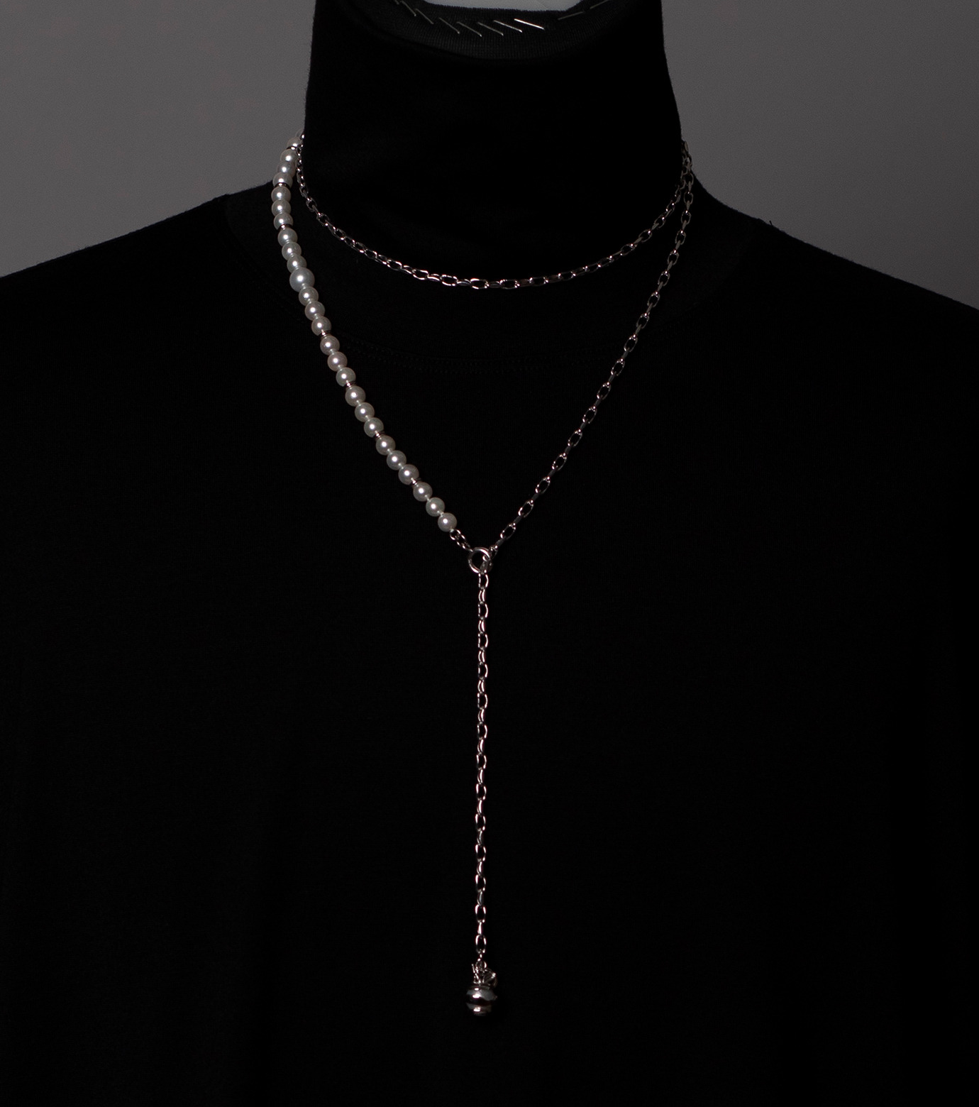 マロ - maraw | maraw pearl chain necklace long-Silver-Lの通販 