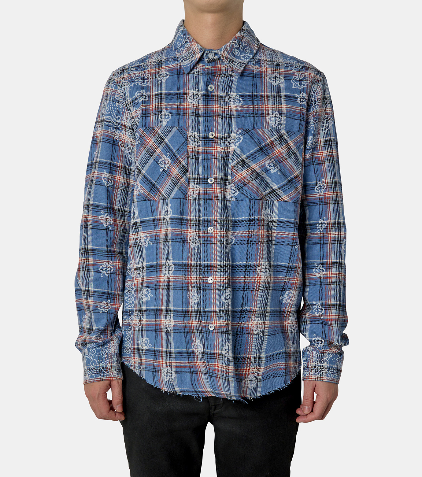 アミリ - AMIRI | BLEACH BANDANA PLAID-Blue-Sの通販 | RESTIR リステア