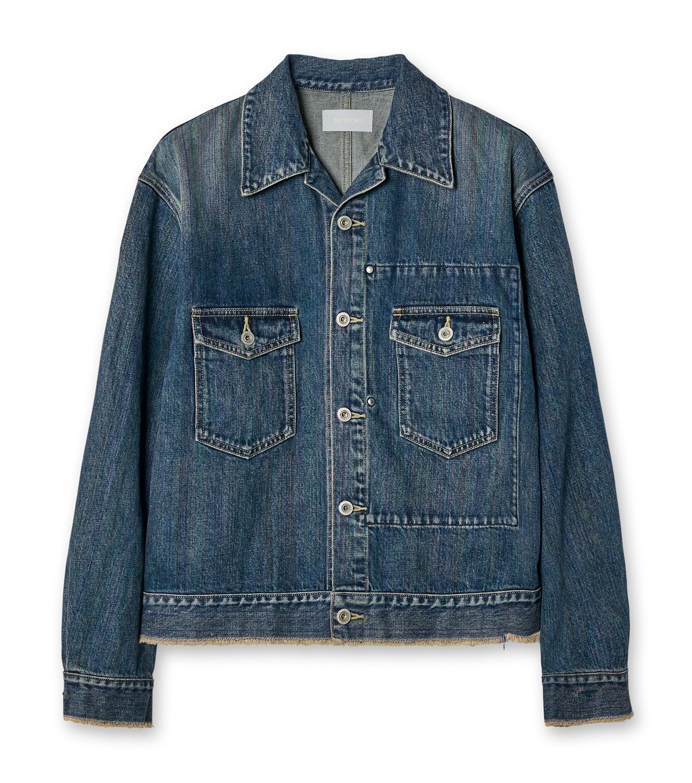 パラトレイト - PARATRAIT | RAINBOW NOISE DENIM JKT-Navy-3の通販 