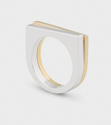 定価22万円　Tomwood step ring duo サイズ56 TOM WOOD - 14号 トムウッド STEP リング DUO 9K ゴールド
