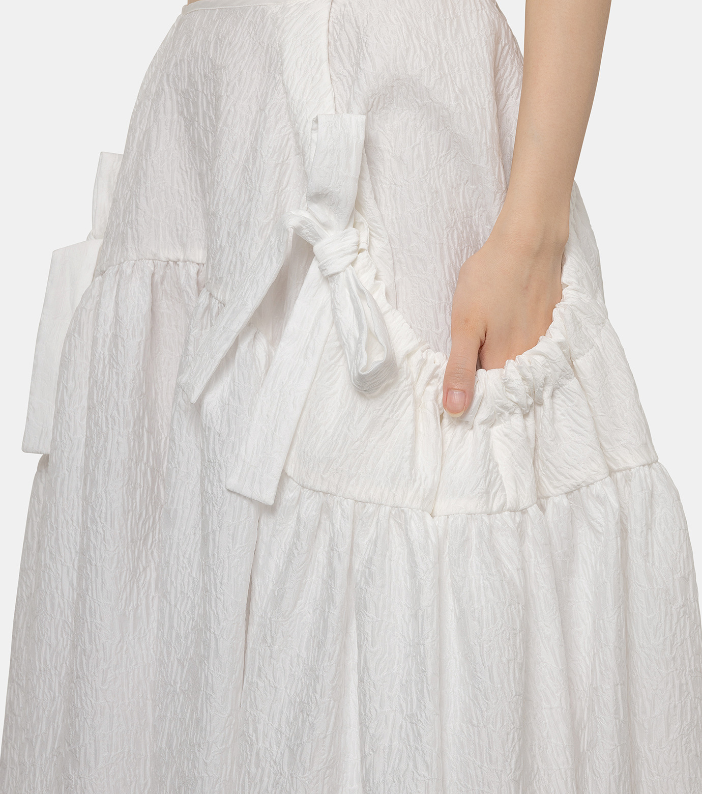 セシリーバンセン - Cecilie Bahnsen | Justice Skirt w/Gathered Pkts-White-8の通販 | RESTIR リステア セシリーバンセン - Cecilie Bahnsen | Justice Skirt w/Gathered Pkts-White-8の通販 | RESTIR リステア