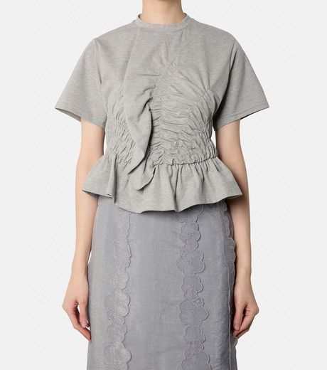 セシリーバンセン - Cecilie Bahnsen | Ace Top Jersey-Gray-XS