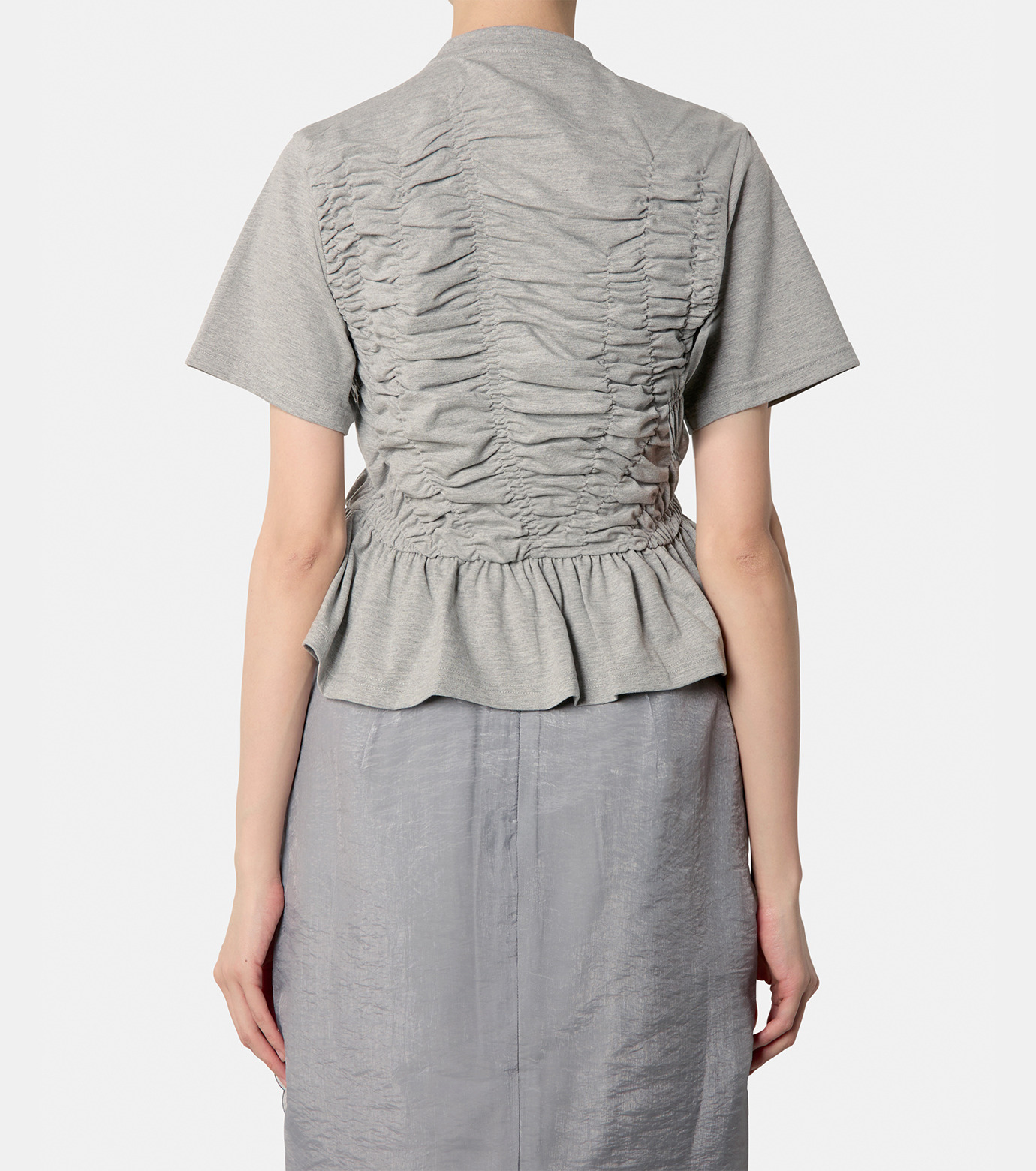 セシリーバンセン - Cecilie Bahnsen | Ace Top Jersey-Gray-XS