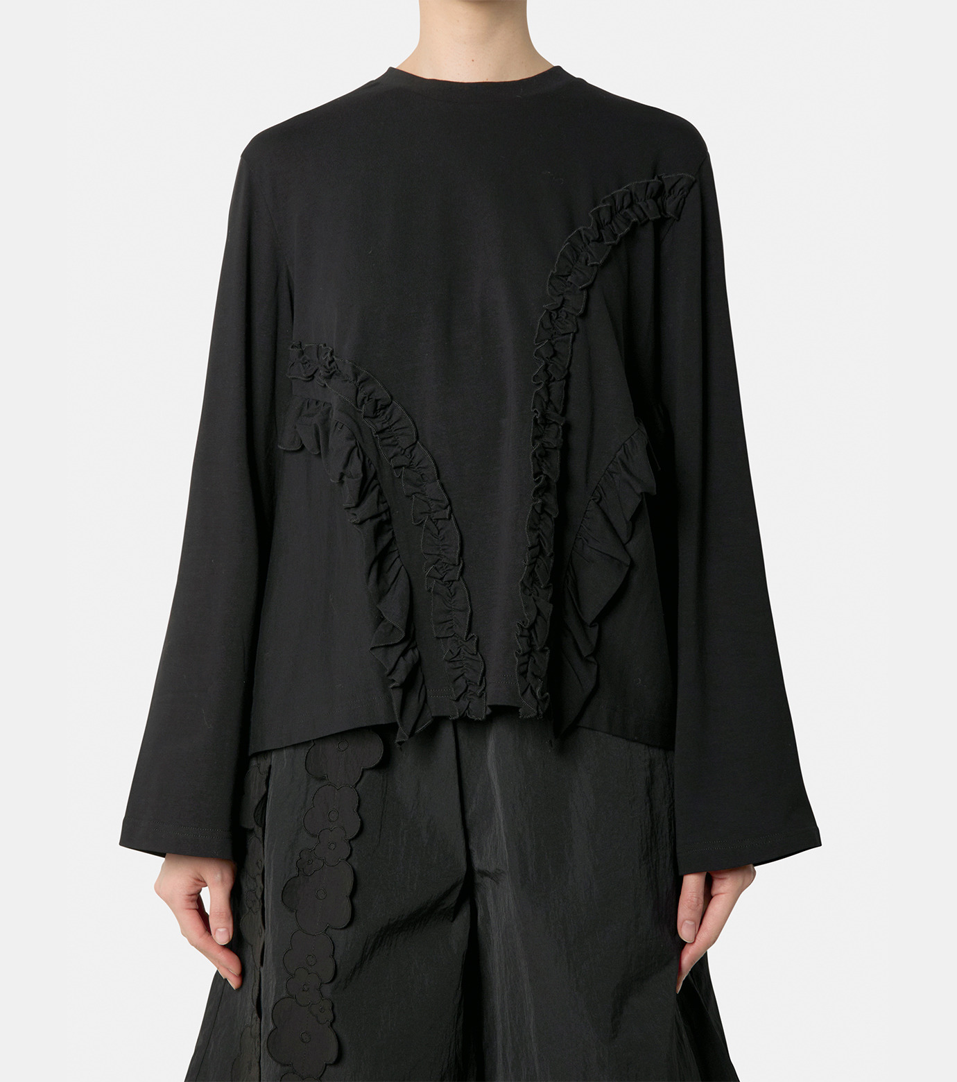 CECILIE BAHNSEN セシリーバンセン フリルTシャツ 長袖 Alva Top CECILIE BAHNSEN(セシリエ バンセン)のALVA T－SHIRT通販