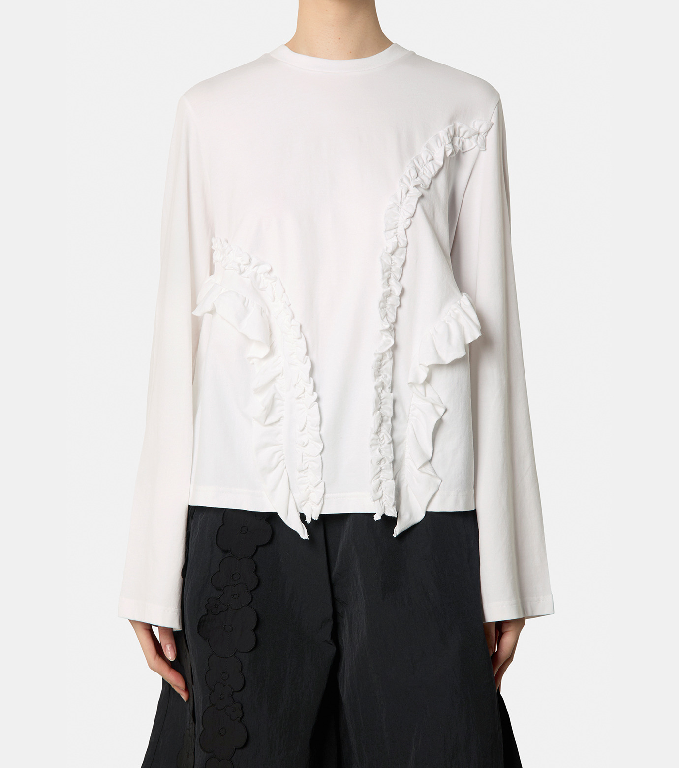 CECILIE BAHNSEN セシリーバンセン フリルTシャツ 長袖 Alva Top CECILIE BAHNSEN セシリーバンセン フリルTシャツ 長袖 Alva Top