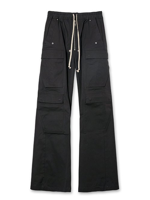 パンツ RICK OWENS WIDE CARGOBELAS black 46 リック オウエンス - Rick Owens | CARGOBELAS-Black-46の通販