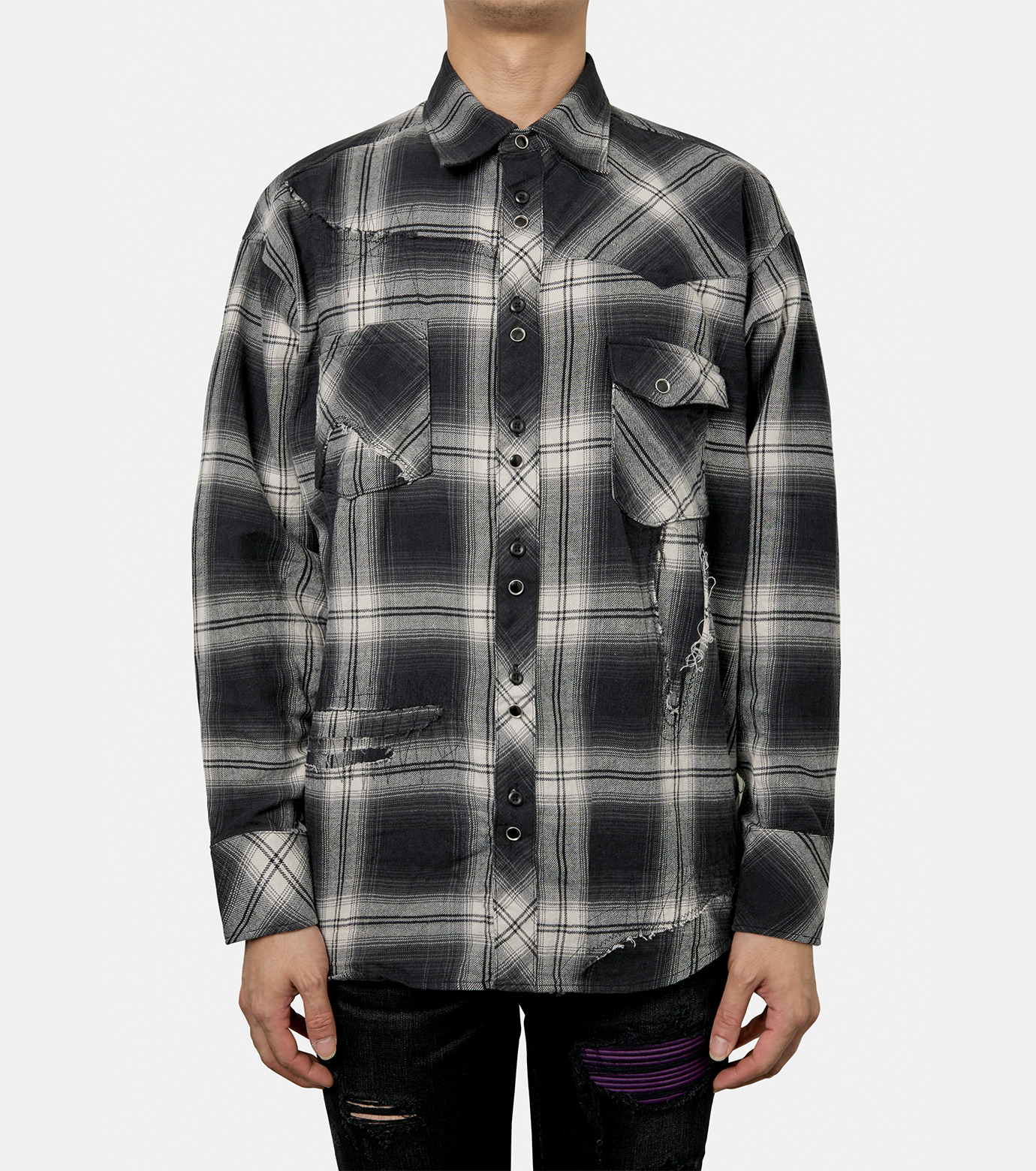 ラフ - Rafu | Remake Shirt Exclusive-Black-Mの通販 | RESTIR リステア