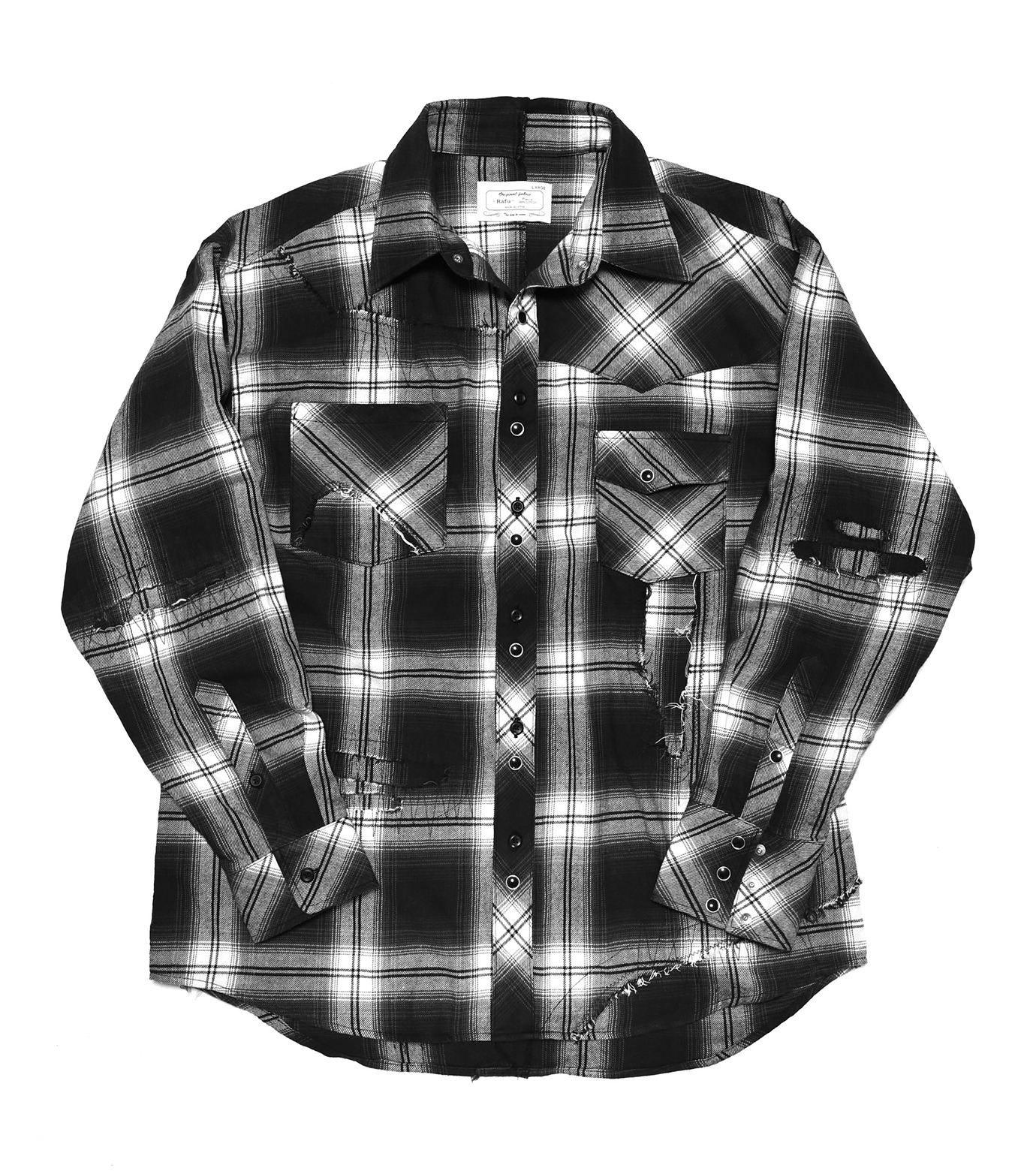 ラフ - Rafu | Remake Shirt Exclusive-Black-Mの通販 | RESTIR リステア
