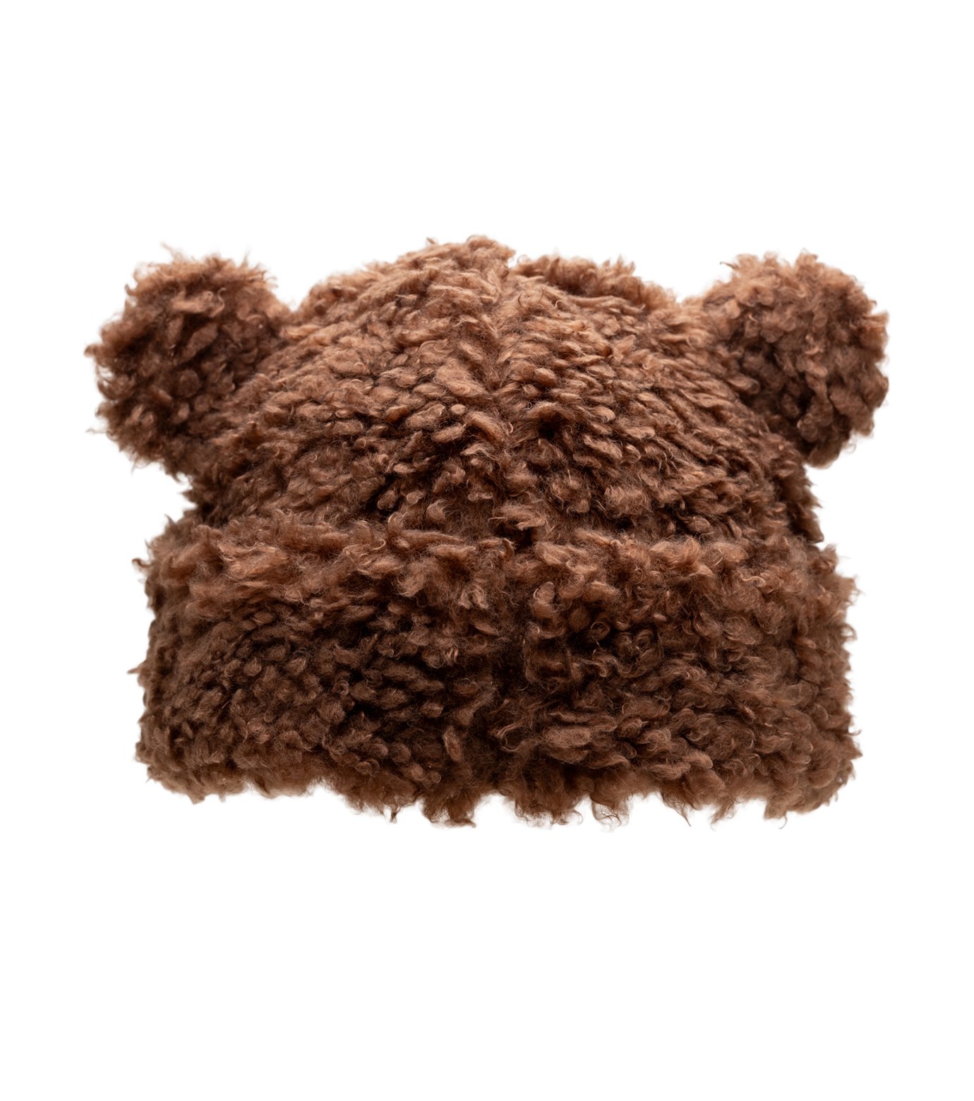 BASICKS BEAR BEANIE ダークブラウン S BASICKS - 【残りわずか】Bear Beanie / ベアービーニー (ダーク