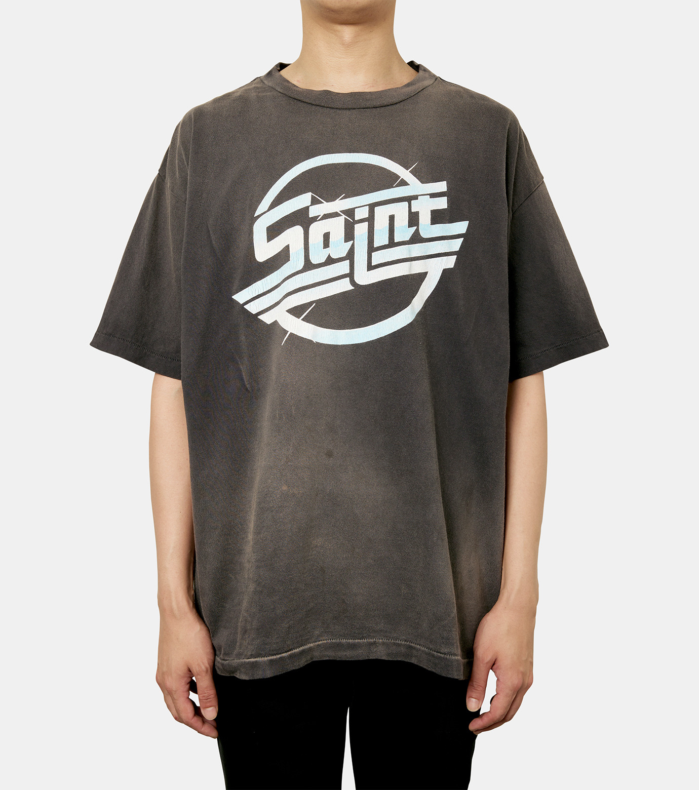 セント マイケル - ©️SAINT Mxxxxxx | CIRCLE S TEE-Black-Sの