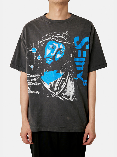 Saint Mxxxxxx☆ビューティフル・バスターズ L/S Tシャツ セント マイケル - ©️SAINT Mxxxxxx | CP_SS TEE/STAR-Navy-XL