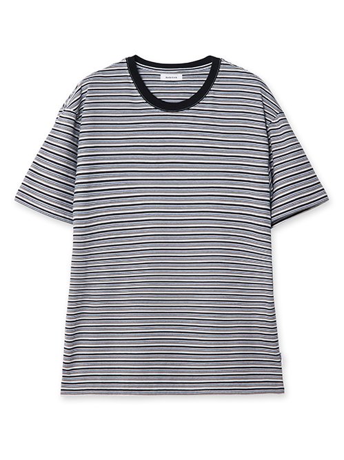 ベイシックス - BASICKS | 90's Stripe T-shirt-Black-Mの通販