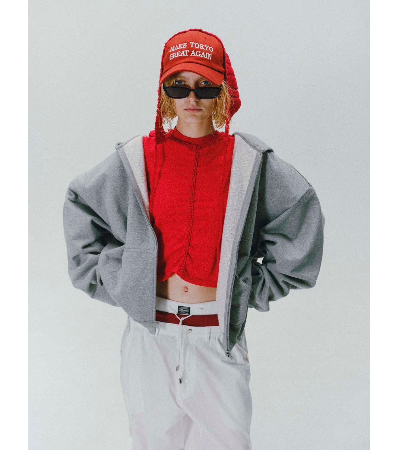 ベイシックス - BASICKS | Make Tokyo Great Again Cap-Red-Fの