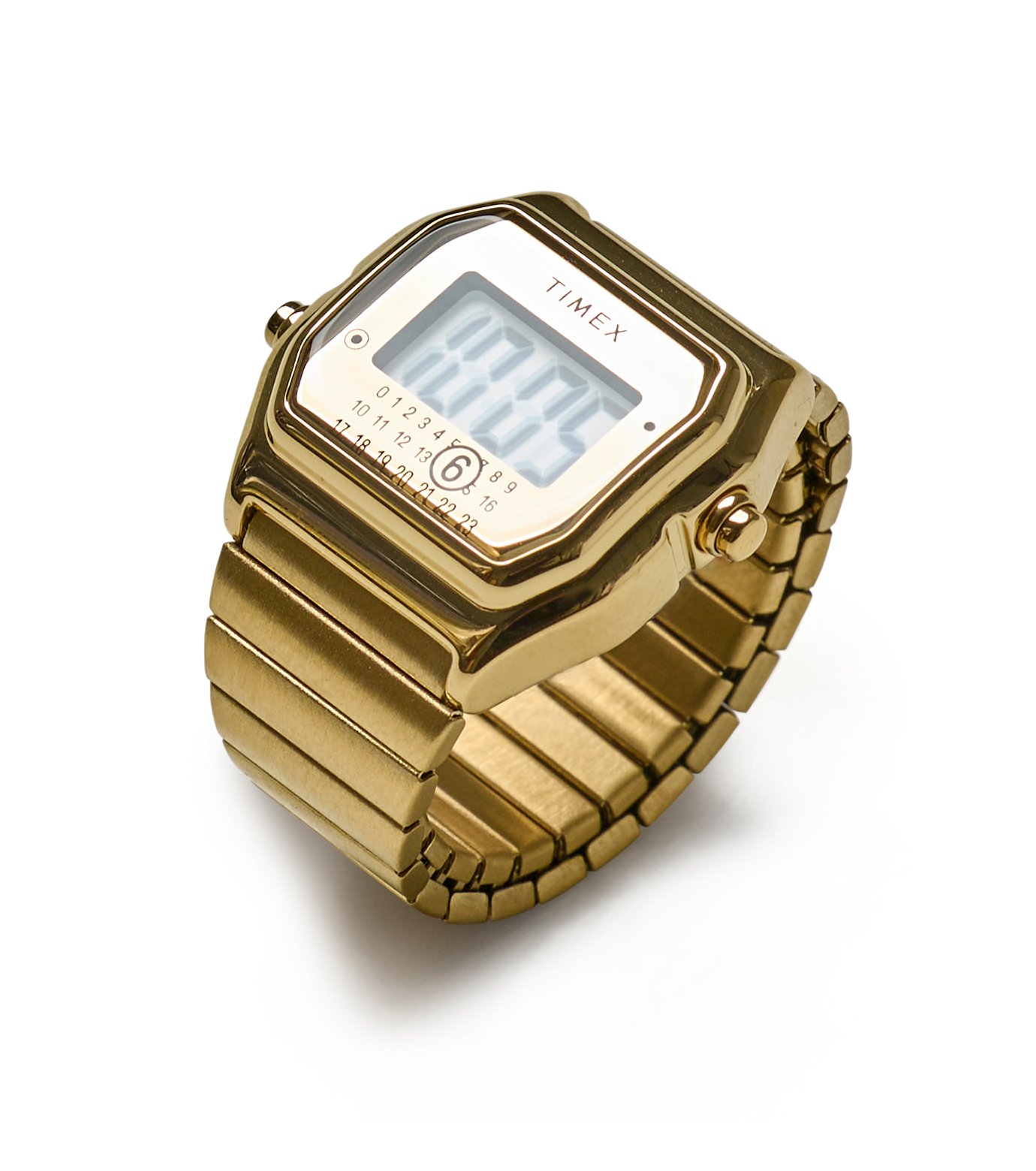 MM6 TIMEX ゴールド リングデジタル　SMサイズ MM6 × TIMEX エムエムシックス メゾンマルジェラ タイメックス コラボ