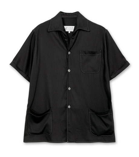 新品 41 マルジェラ 23aw カットオフハーフスリーブシャツ 茶 5725 Maison Margiela（旧Maison Martin Margiela） - 新品 41
