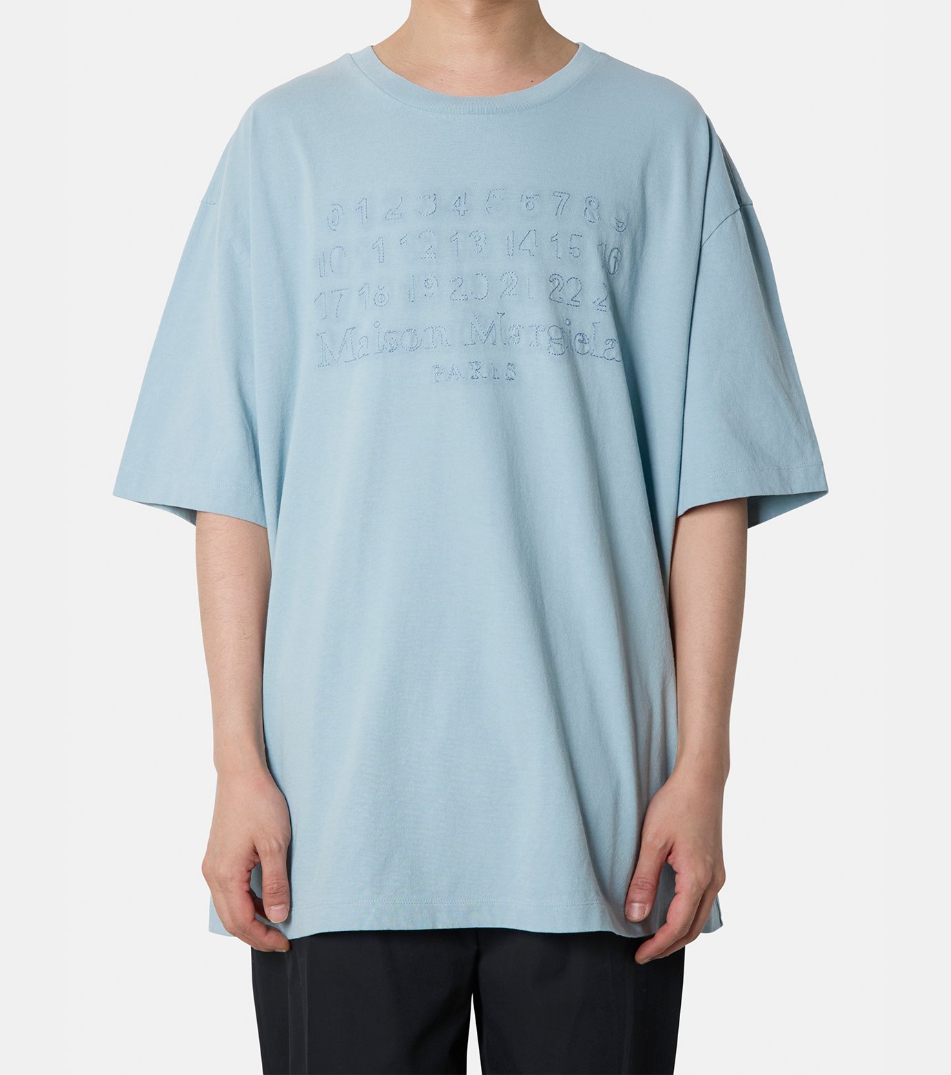 Tシャツ・カットソー Maison Margiela SS25 Striped shirt (S50DT0047MTN053 961) メゾン マルジェラ - Maison Margiela | T-SHIRT-Blue-Mの通販