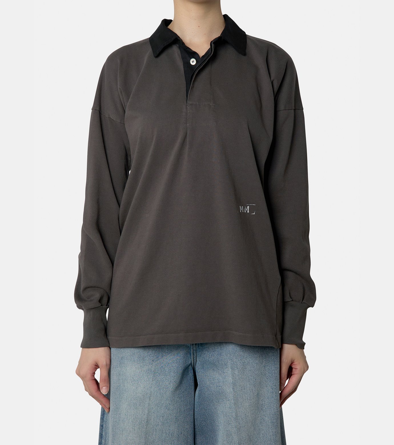 メゾン マルジェラ - Maison Margiela | Polo Shirt-Charcoal | RESTIR