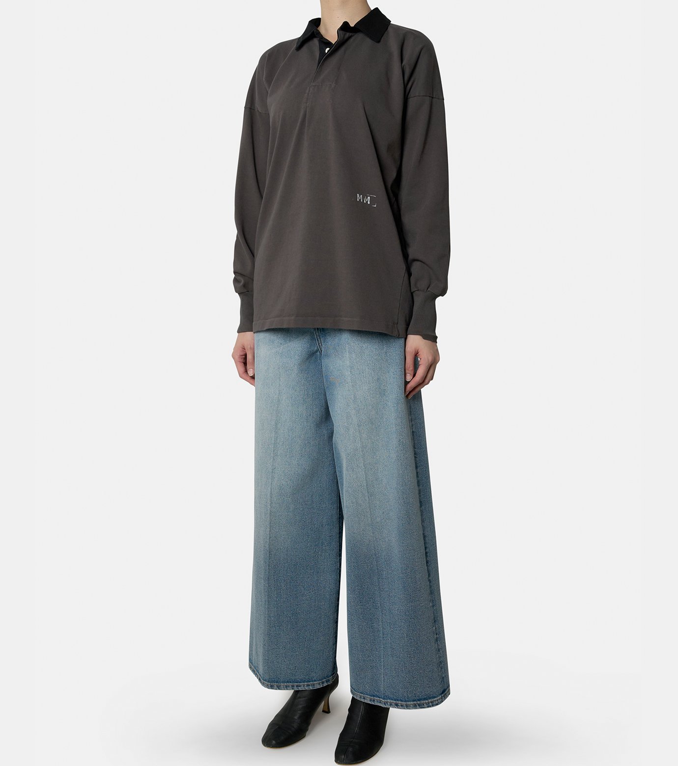 メゾン マルジェラ - Maison Margiela | Polo Shirt-Charcoal | RESTIR