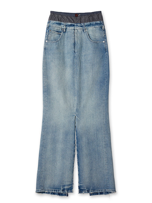 メゾン マルジェラ - Maison Margiela | Denim Long Skirt-Light