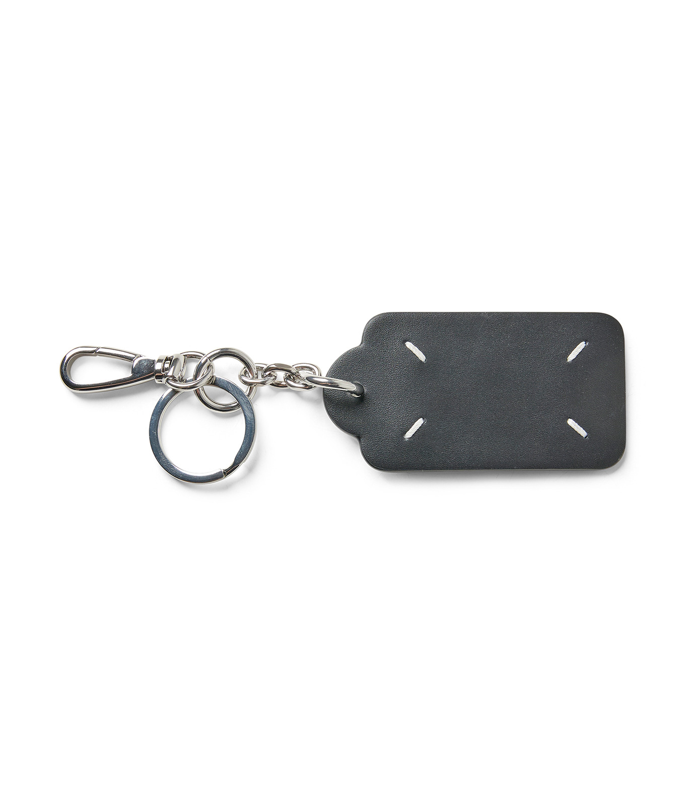 ✨美品✨ Maison Margiela ブランドロゴタグ キーホルダー 白 黒 メゾン マルジェラ - Maison Margiela | KEY TAG BIG-White-Fの通販