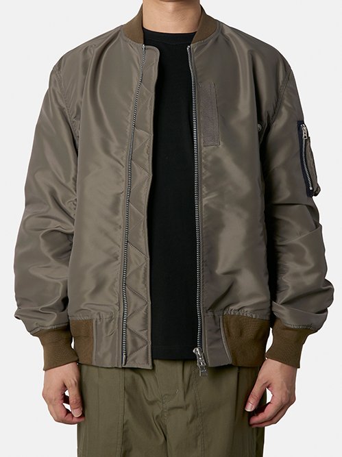 サカイ - sacai | Nylon Twill Blouson-Charcoal Gray-2の通販