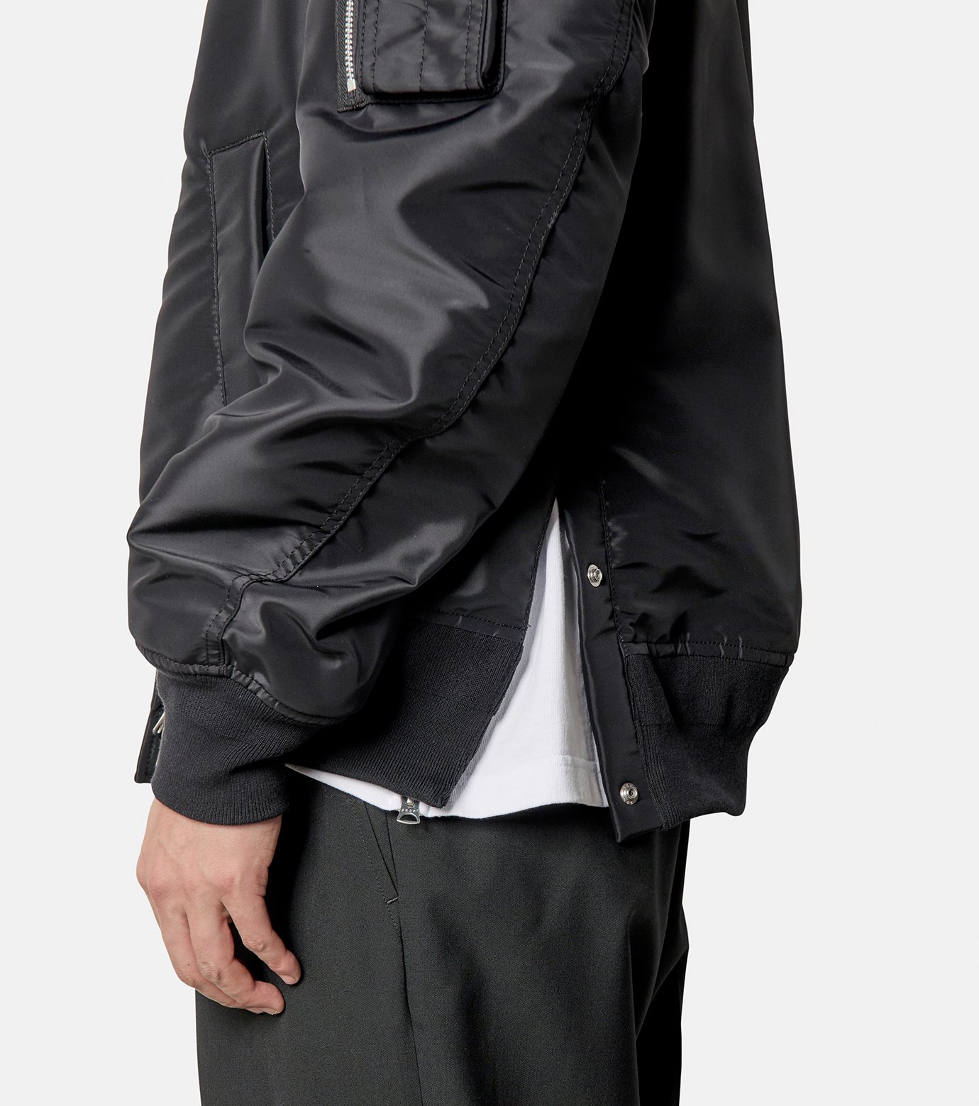サカイ - sacai | Nylon Twill Blouson-Black-1の通販 | RESTIR リステア