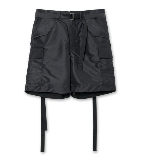 サカイ - sacai | Nylon Twill Shorts-Black-3の通販 | RESTIR リステア