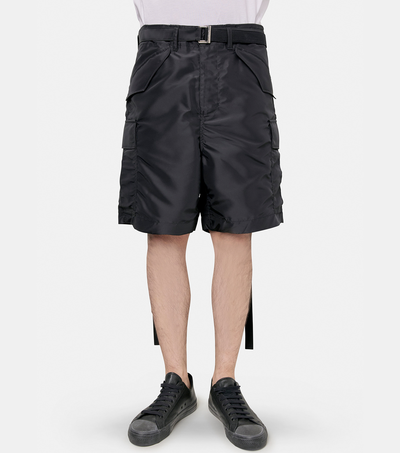 sacai にくい Nylon Twill Shorts サイズ3