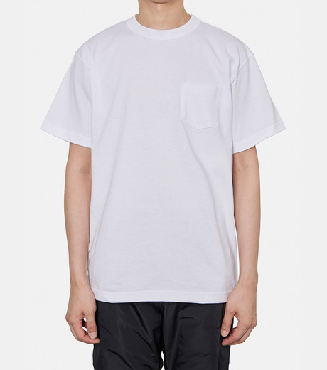 サカイ - sacai | Side Zip Cotton T-Shirt-White-1の通販